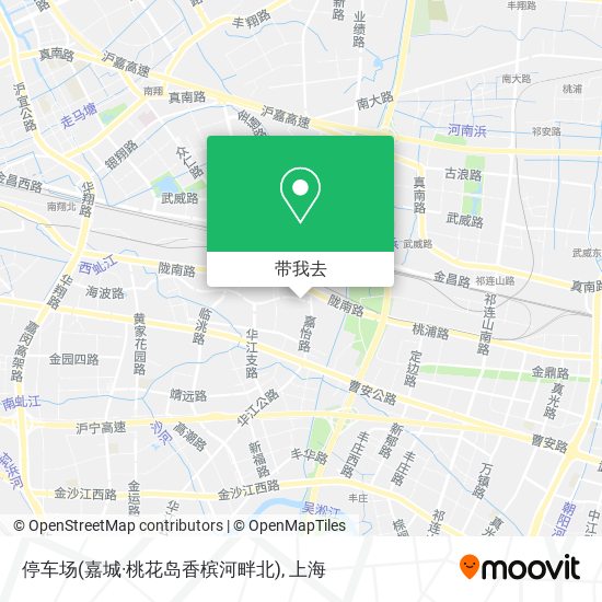 停车场(嘉城·桃花岛香槟河畔北)地图