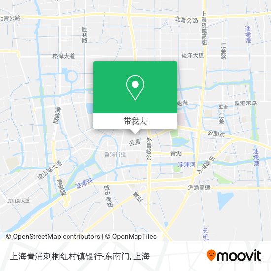 上海青浦刺桐红村镇银行-东南门地图
