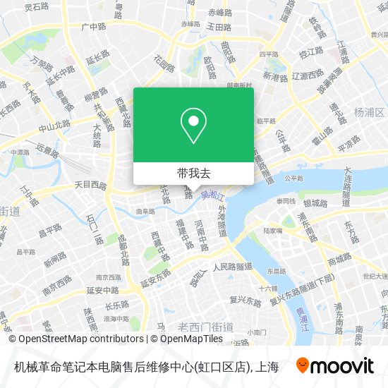 机械革命笔记本电脑售后维修中心(虹口区店)地图