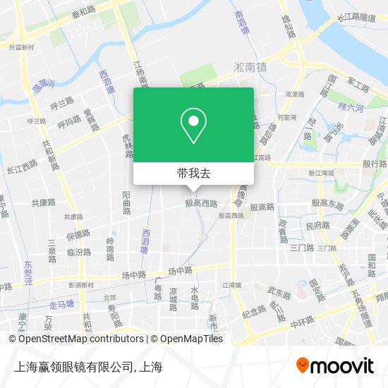 上海赢领眼镜有限公司地图