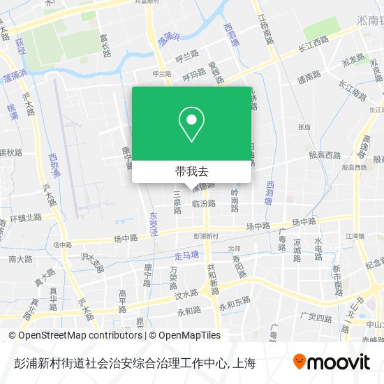 彭浦新村街道社会治安综合治理工作中心地图