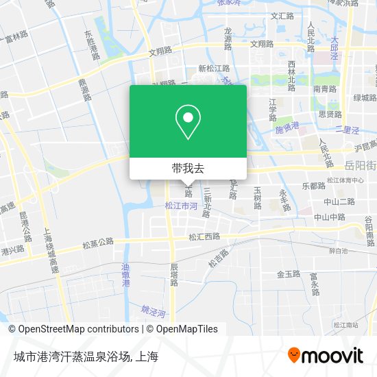 城市港湾汗蒸温泉浴场地图