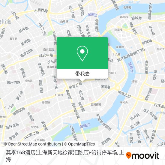 莫泰168酒店(上海新天地徐家汇路店)-沿街停车场地图