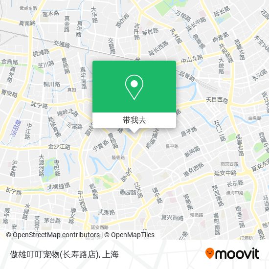 傲雄叮叮宠物(长寿路店)地图