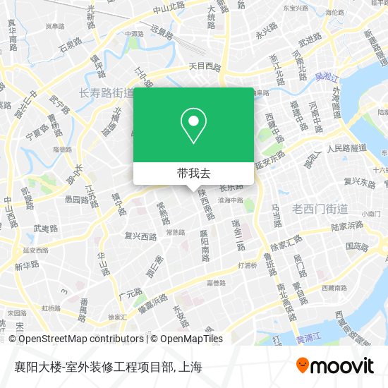 襄阳大楼-室外装修工程项目部地图