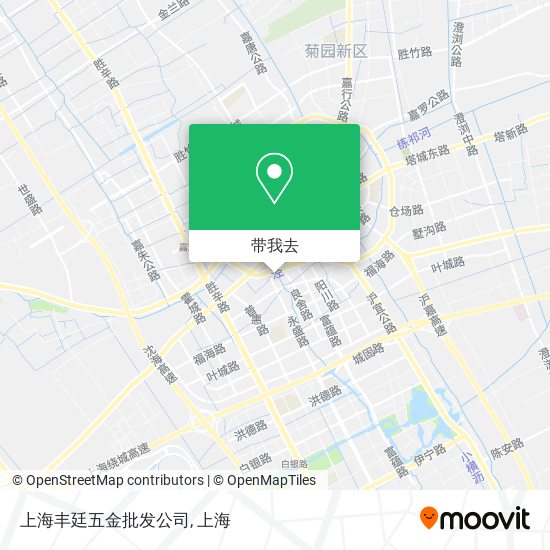 上海丰廷五金批发公司地图