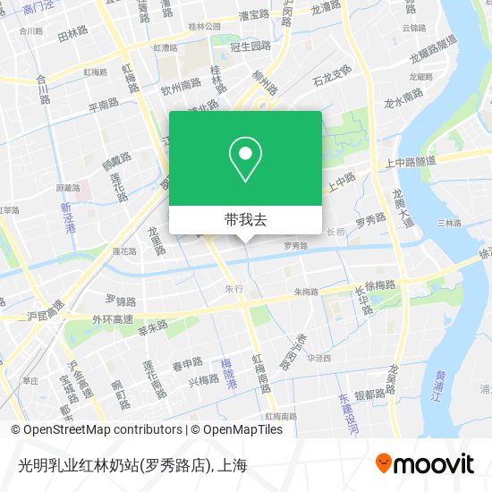 光明乳业红林奶站(罗秀路店)地图