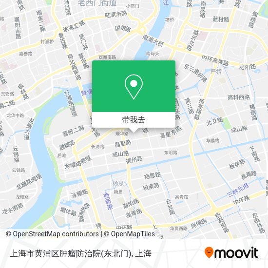 上海市黄浦区肿瘤防治院(东北门)地图