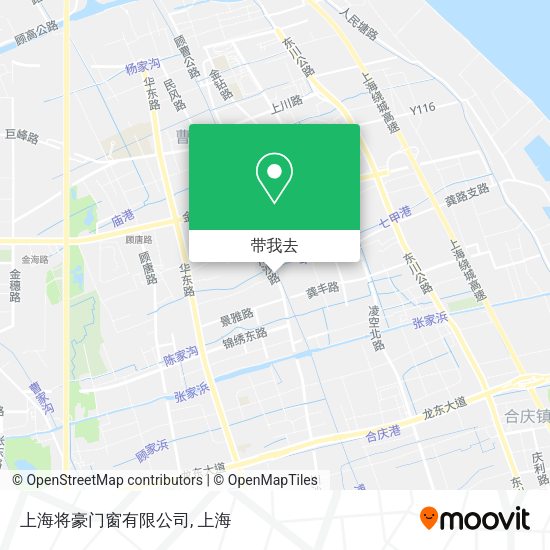 上海将豪门窗有限公司地图