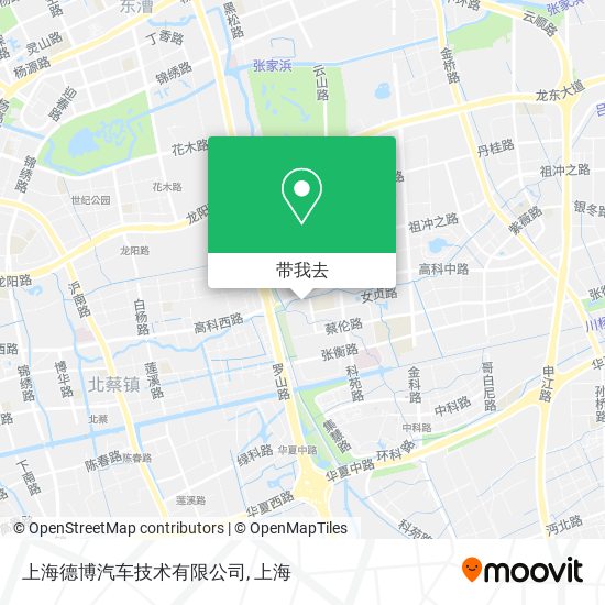 上海德博汽车技术有限公司地图