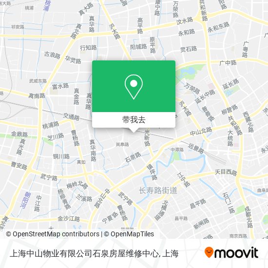 上海中山物业有限公司石泉房屋维修中心地图