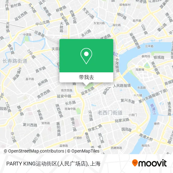 PARTY KING运动街区(人民广场店)地图