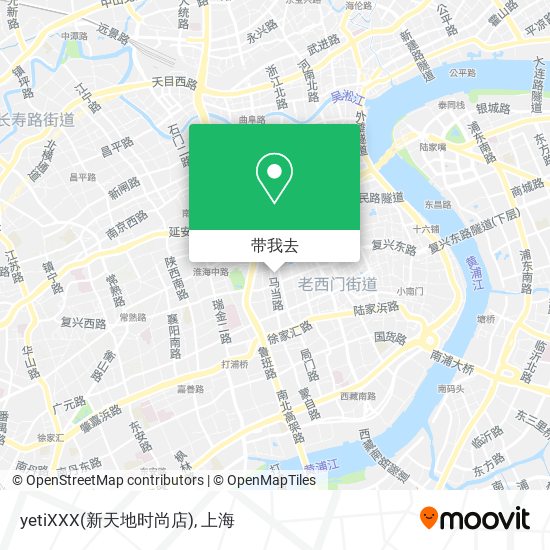 yetiXXX(新天地时尚店)地图