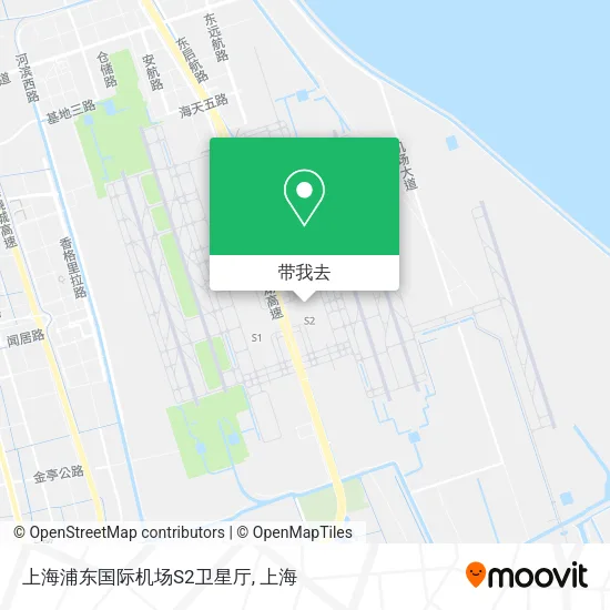 上海浦东国际机场S2卫星厅地图