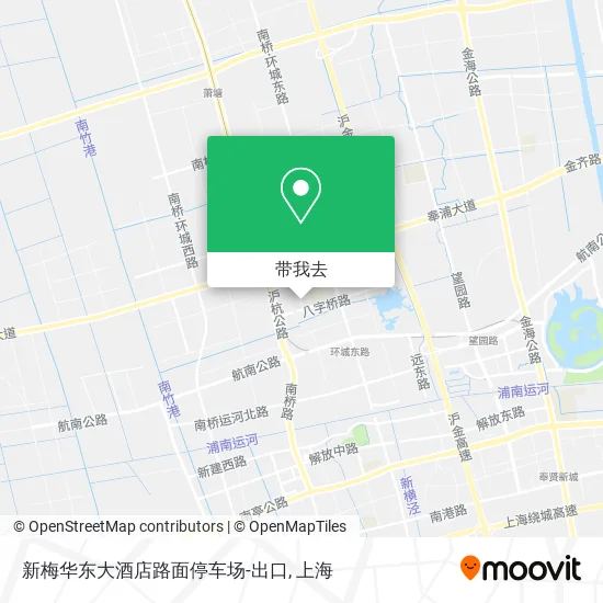 新梅华东大酒店路面停车场-出口地图