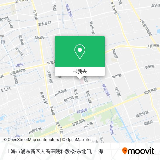 上海市浦东新区人民医院科教楼-东北门地图