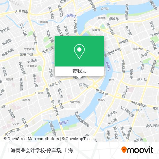 上海商业会计学校-停车场地图