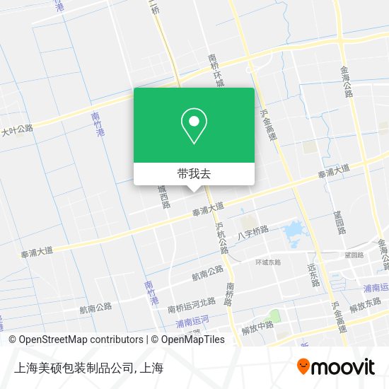 上海美硕包装制品公司地图