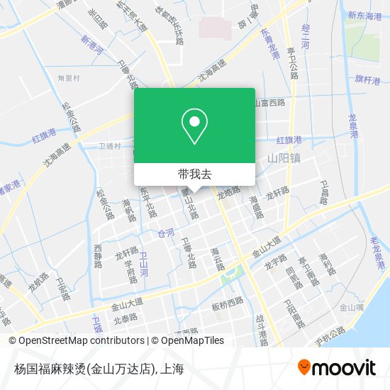 杨国福麻辣烫(金山万达店)地图