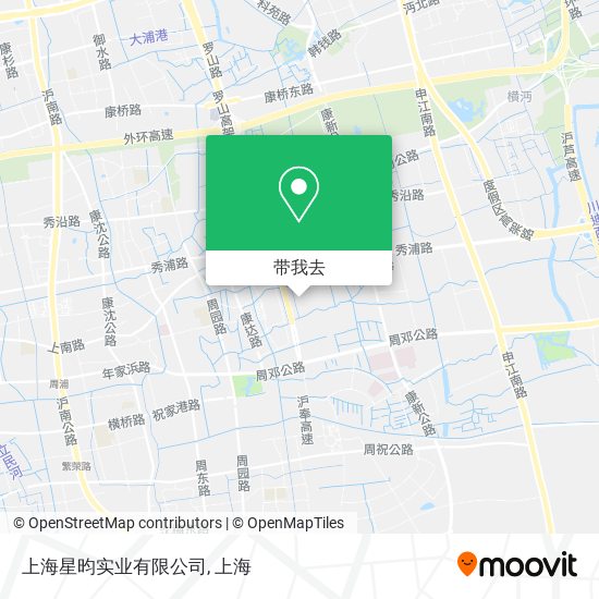 上海星昀实业有限公司地图