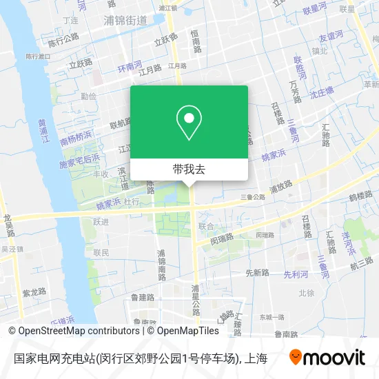 国家电网充电站(闵行区郊野公园1号停车场)地图