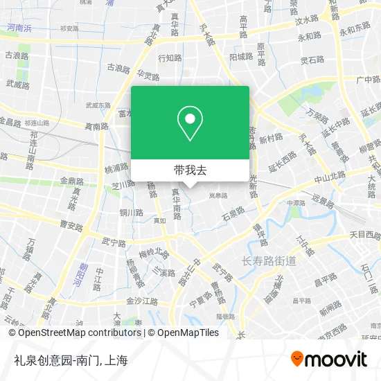 礼泉创意园-南门地图