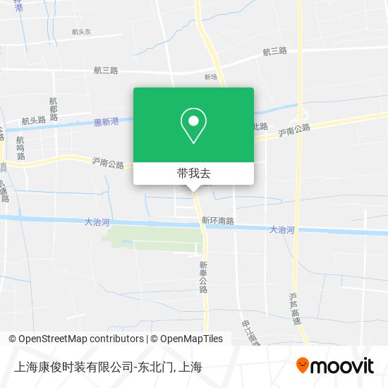 上海康俊时装有限公司-东北门地图