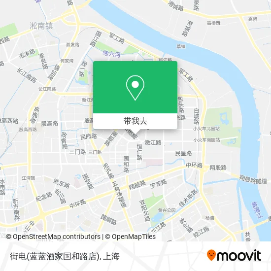 街电(蓝蓝酒家国和路店)地图