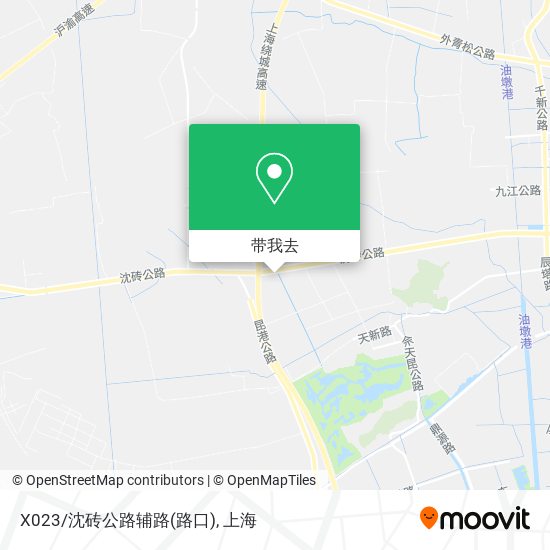 X023/沈砖公路辅路(路口)地图