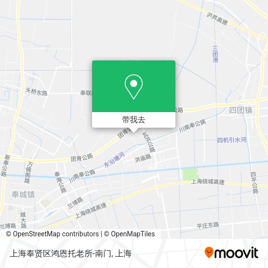 上海奉贤区鸿恩托老所-南门地图