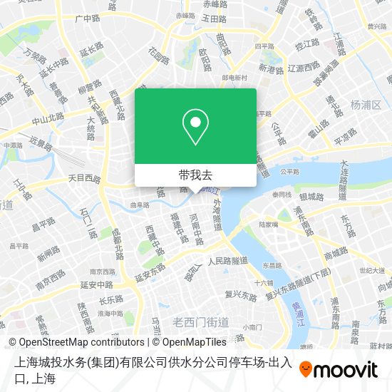 上海城投水务(集团)有限公司供水分公司停车场-出入口地图