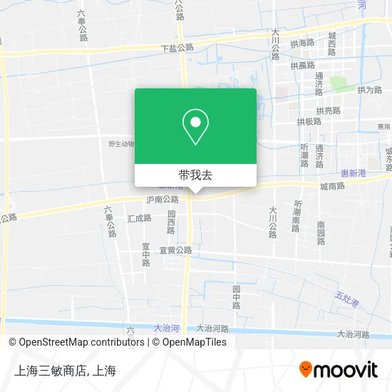 上海三敏商店地图