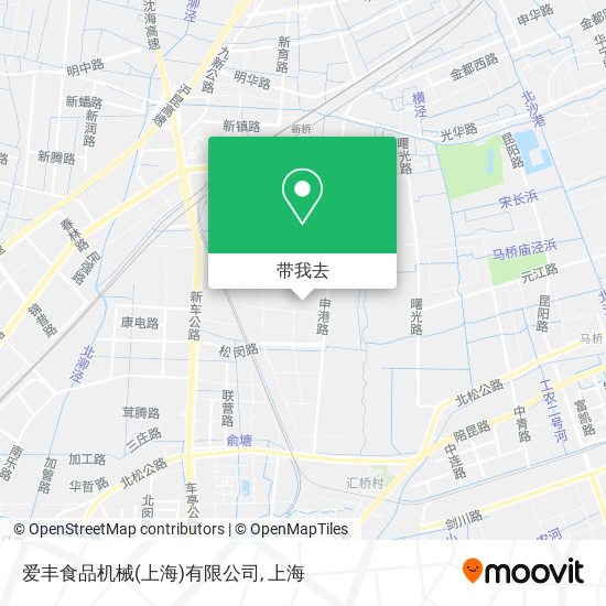 爱丰食品机械(上海)有限公司地图
