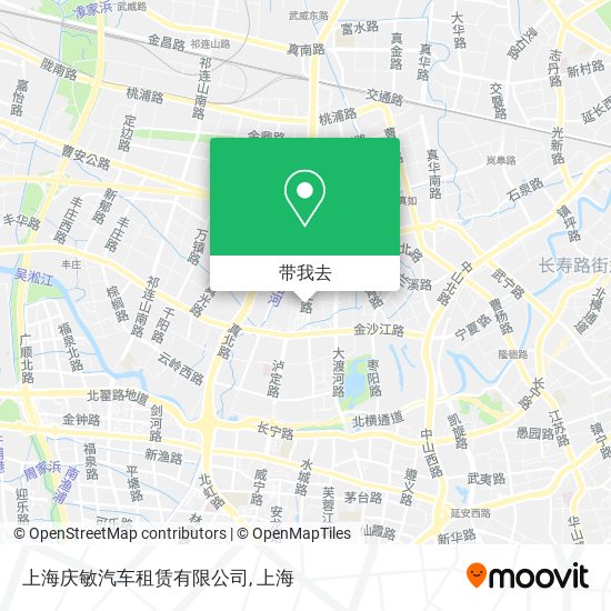 上海庆敏汽车租赁有限公司地图