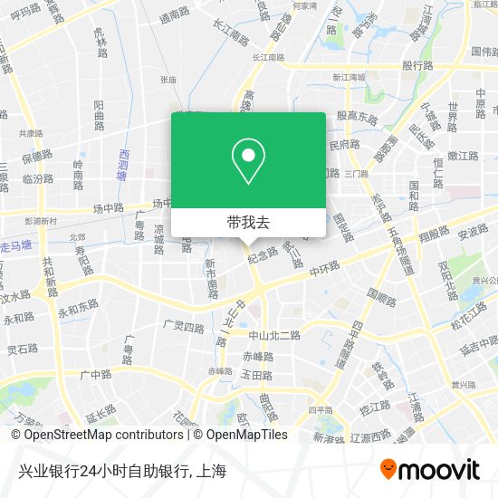 兴业银行24小时自助银行地图