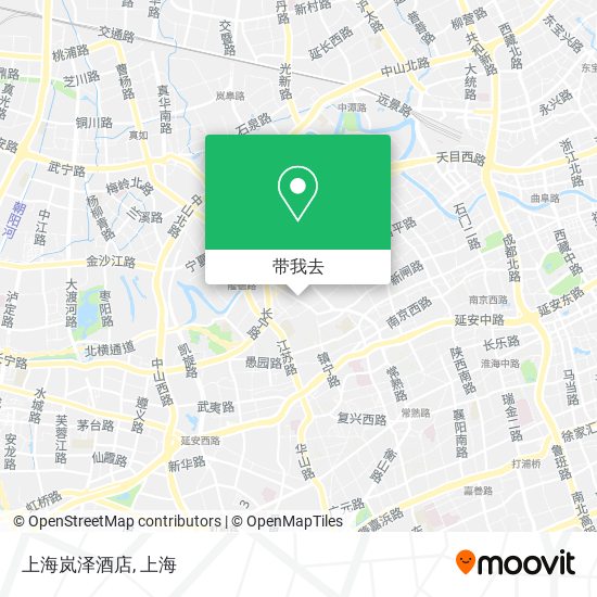 上海岚泽酒店地图