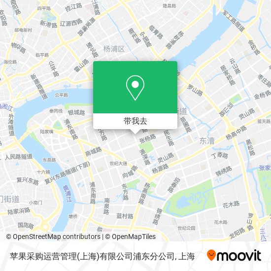 苹果采购运营管理(上海)有限公司浦东分公司地图