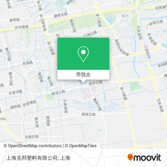 上海克邦塑料有限公司地图