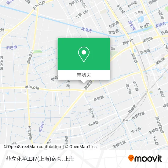菲立化学工程(上海)宿舍地图