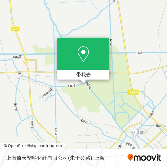 上海倚天塑料化纤有限公司(朱干公路)地图