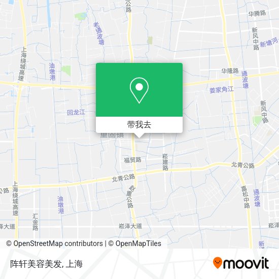阵轩美容美发地图