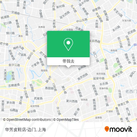 华芳皮鞋店-边门地图