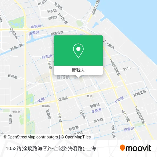 1053路(金晓路海容路-金晓路海容路)地图
