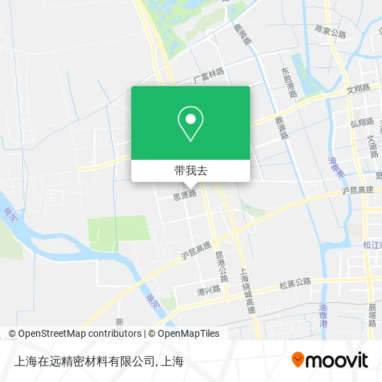 上海在远精密材料有限公司地图