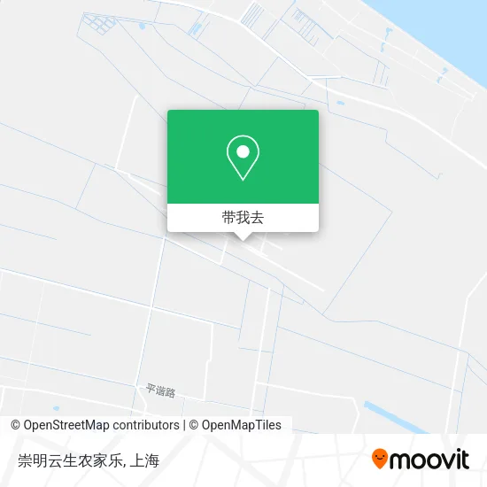 崇明云生农家乐地图