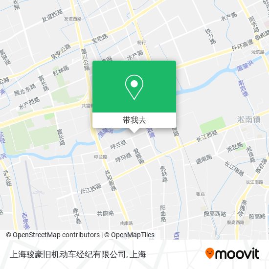 上海骏豪旧机动车经纪有限公司地图
