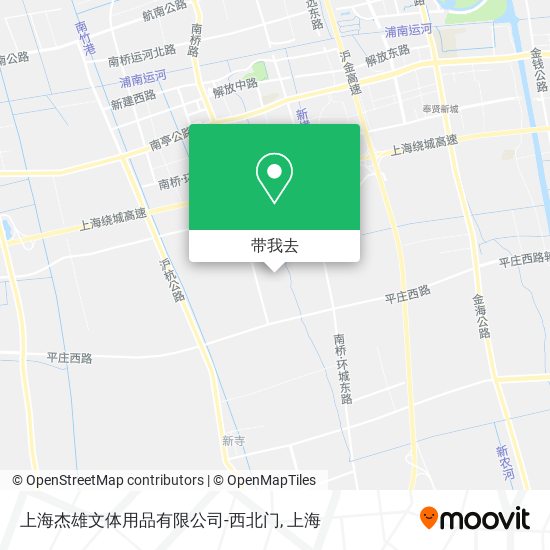 上海杰雄文体用品有限公司-西北门地图
