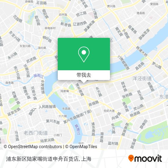 浦东新区陆家嘴街道申舟百货店地图