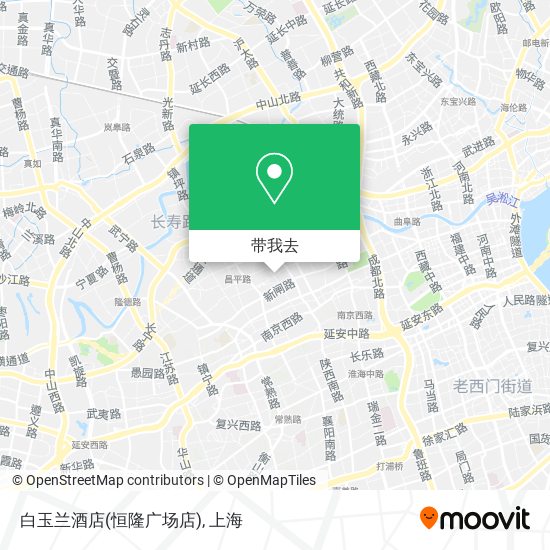 白玉兰酒店(恒隆广场店)地图