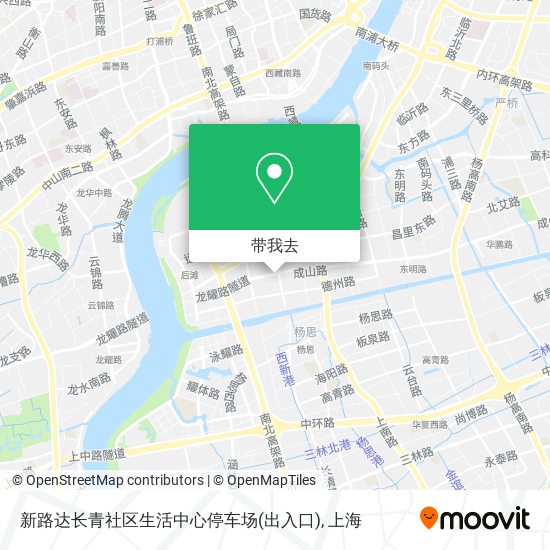 新路达长青社区生活中心停车场(出入口)地图